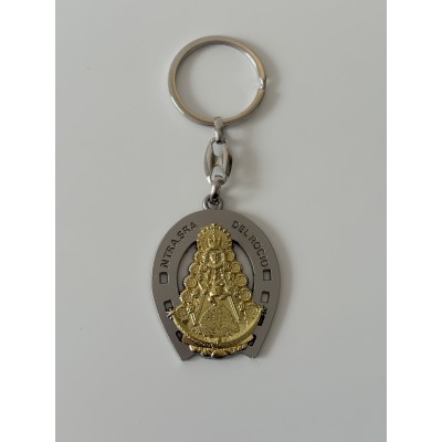 Llaveros de metal Virgen del Rocío