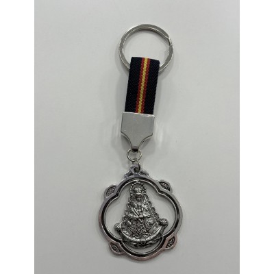 Llaveros de pandereta con bandera de España