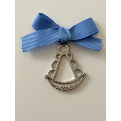 Medalla cuna de metal virgen del Rocío versión niño